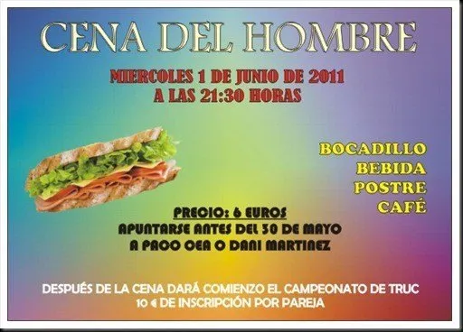 CENA HOMBRES 1-6-2011