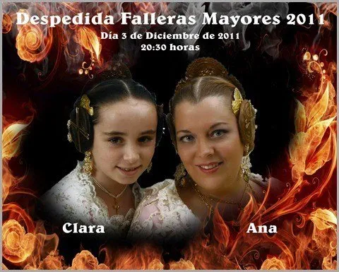 cartel despedida clara y ana