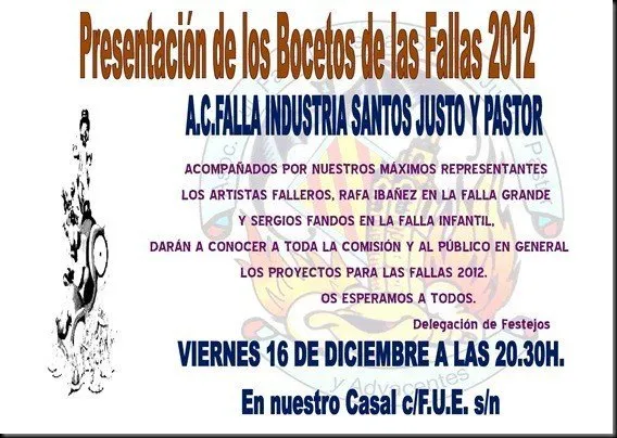 Cartel PresentaciÃ³n Bocetos 2012