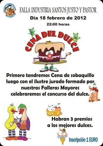 cena del dulce
