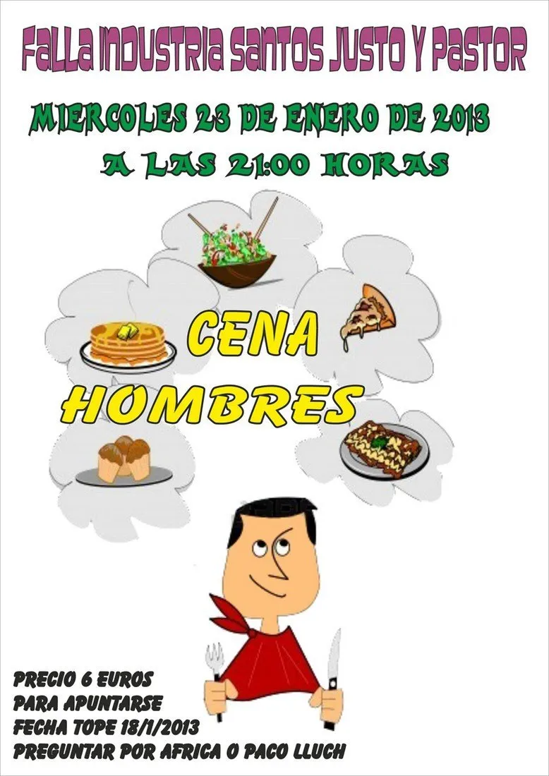 CENA HOMBRES 23-1-2013