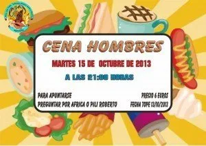 CENA HOBRES OCTUBRE 2013