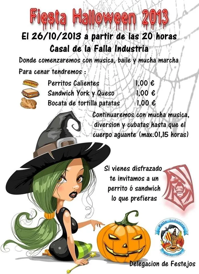 Cartel Halloween mayores 2013-2