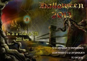 Cartel Halloween mayores 2013