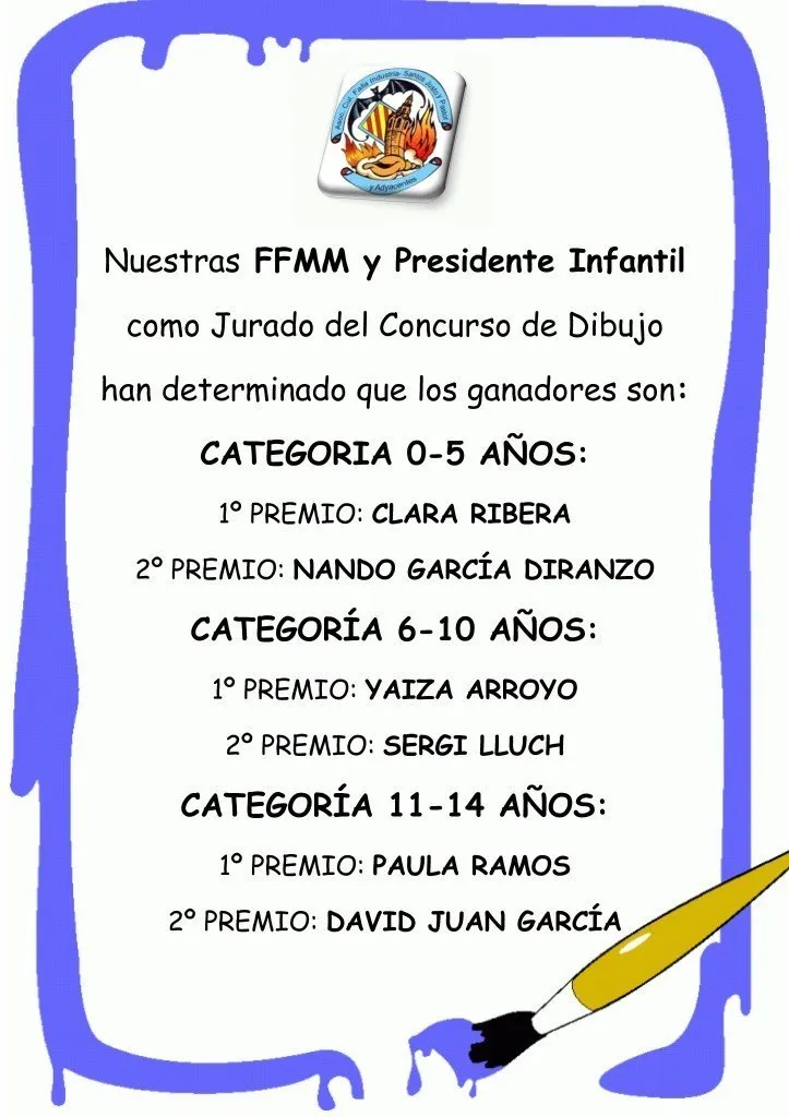 Premios Dibujo belen 2013