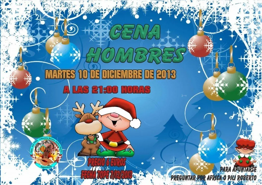 CENA HOMBRES DICIEMBRE 2013