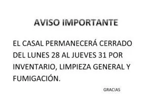 AVISO IMPORTANTE