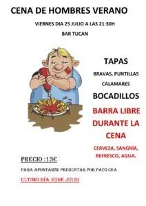 cena hombres julio 2014
