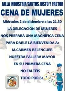 CENA MUJERES 2-12-2015