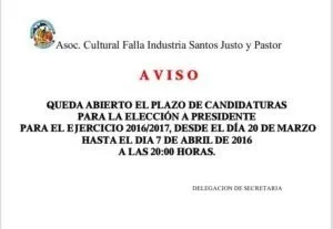 cartel eleccion presidente 16-17
