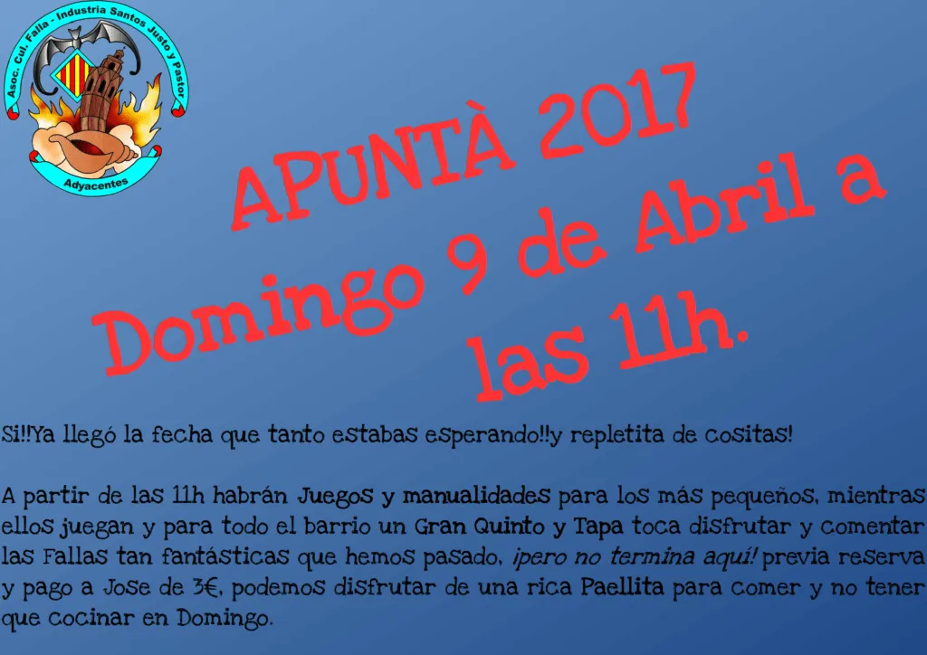 Apunta 2017 - Falla Industria
