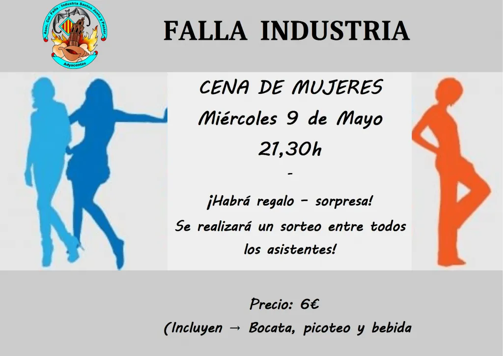 Cena Mujeres Mayo 2017 Falla Industria