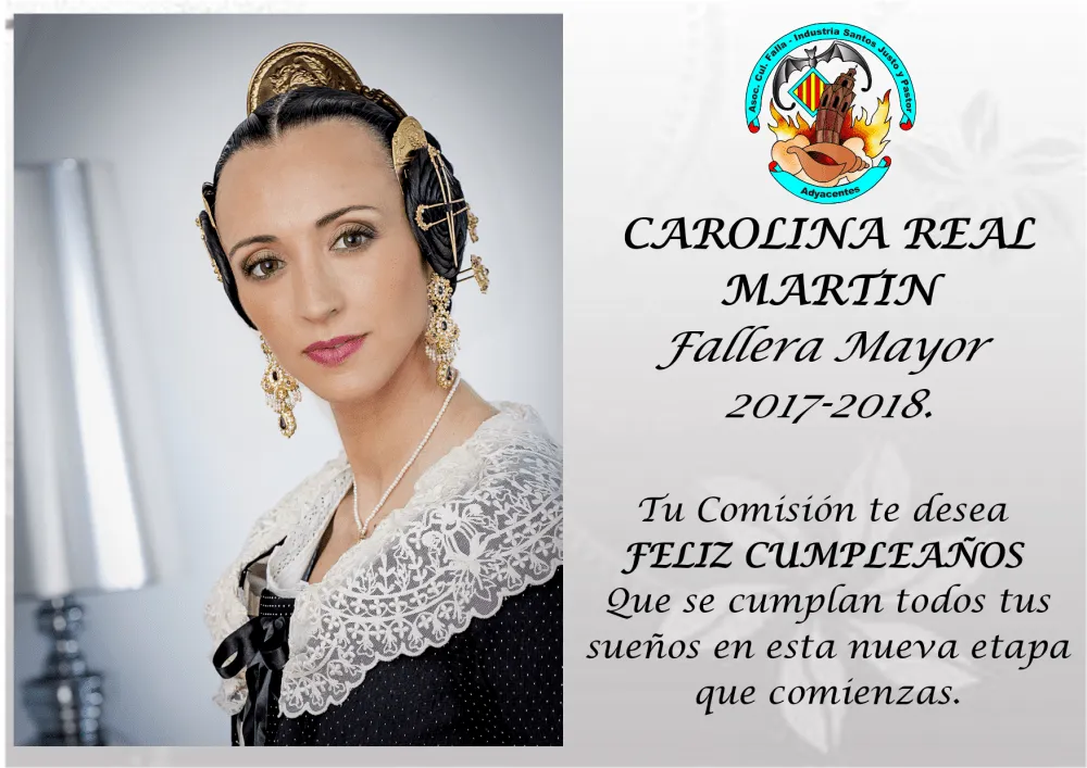 Felicidades Carolina Fallera Mayor Industria