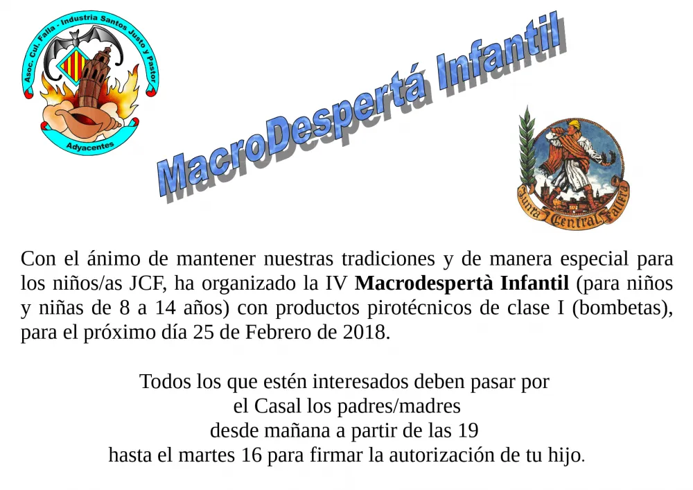 Macrodesperta infantil 2018
