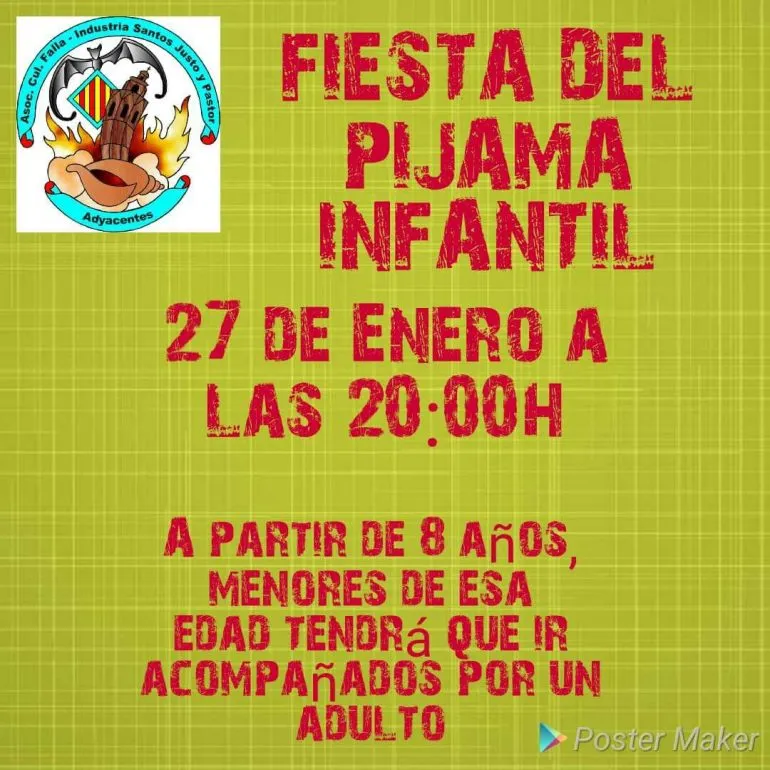 Fiesta Pijamas Infantil 2018 Falla Industria